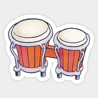 Bongo drums Sticker